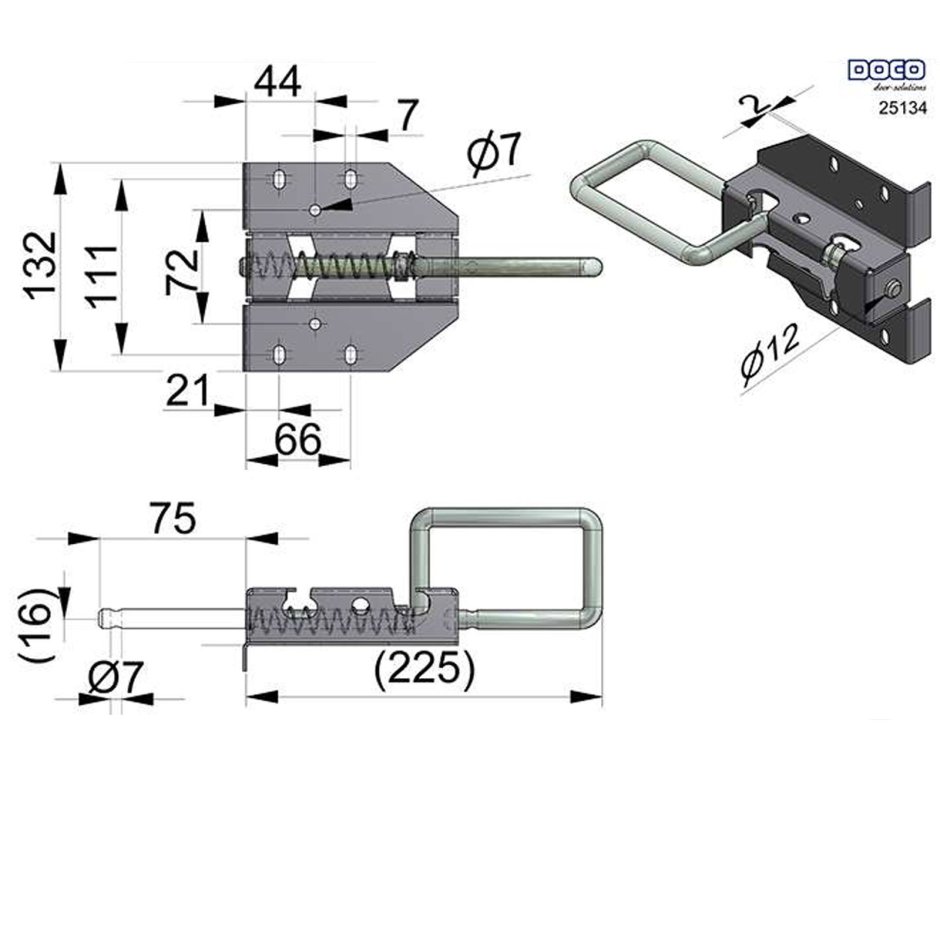 Задвижка для ворот 25315