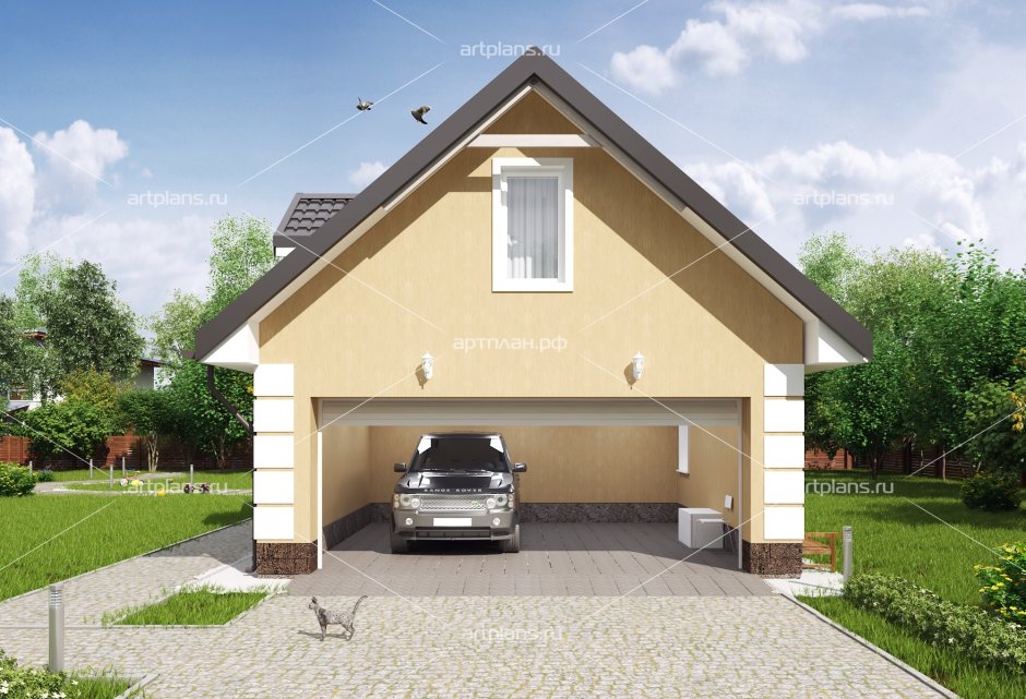 Гараж с мансардой