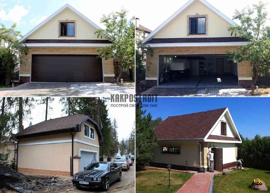 Гараж на 2 машины с жилой мансардой