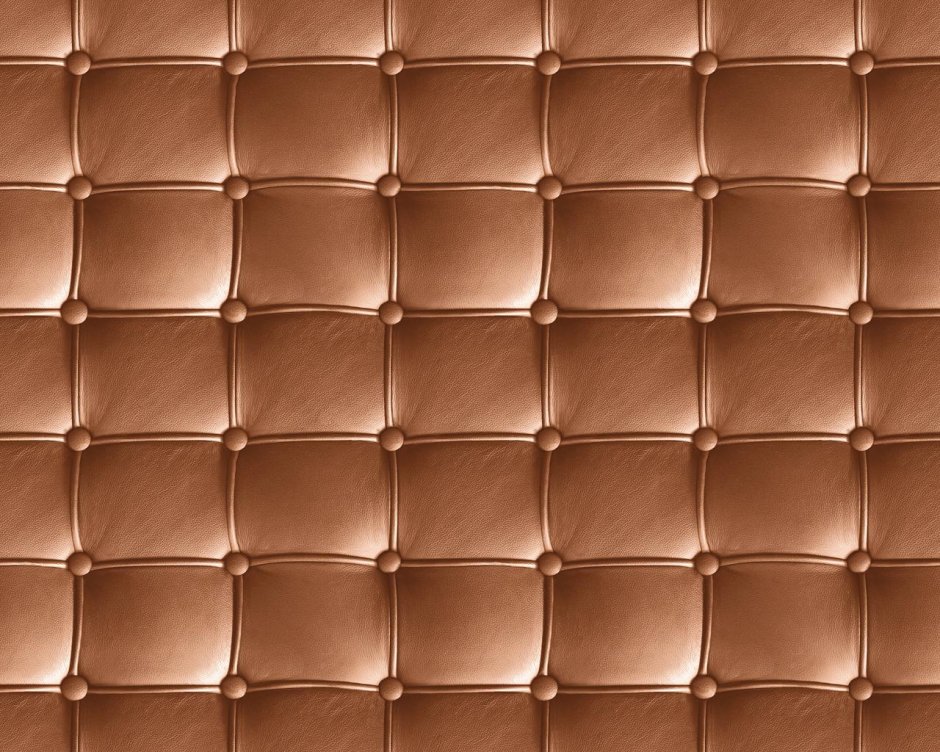 Кожаная обивка коричневая