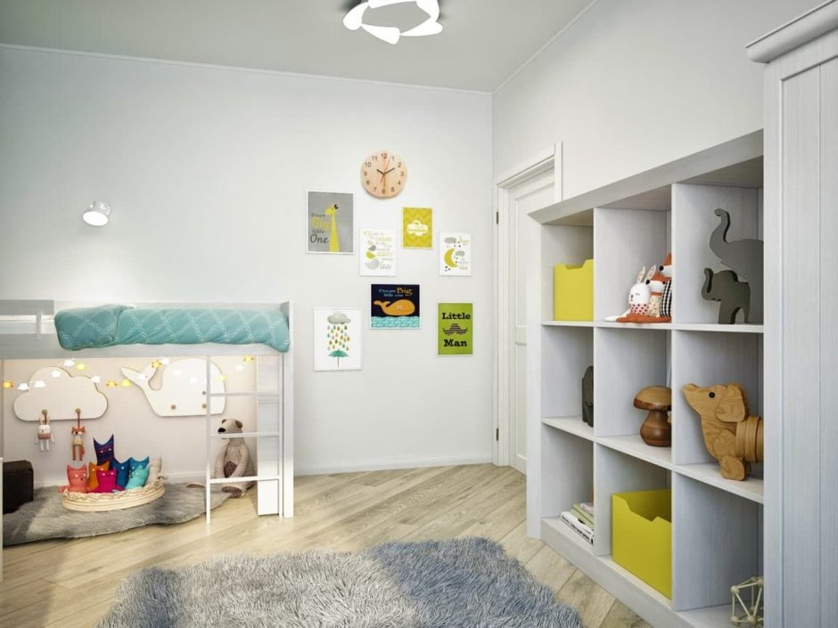 Детская комната в стиле минимализм