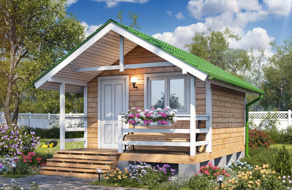 Дачный домик 4х3.5 комфорт