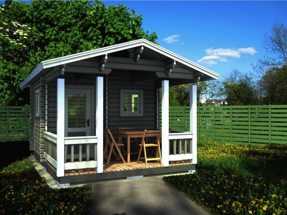 Тини Хаус с террасой