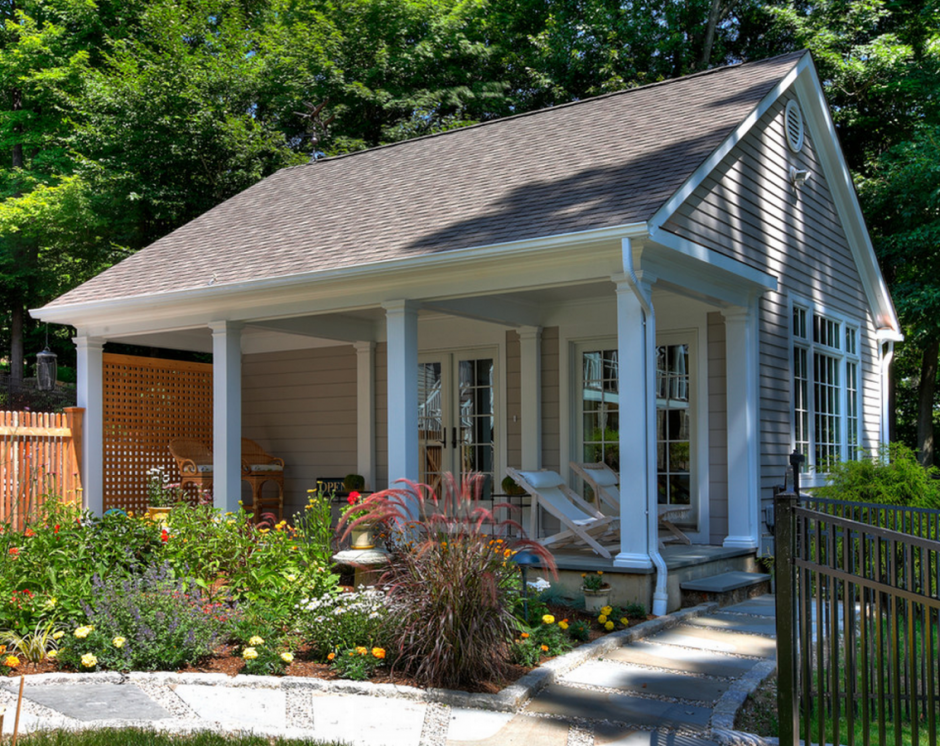 Красивые дачные домики с террасой