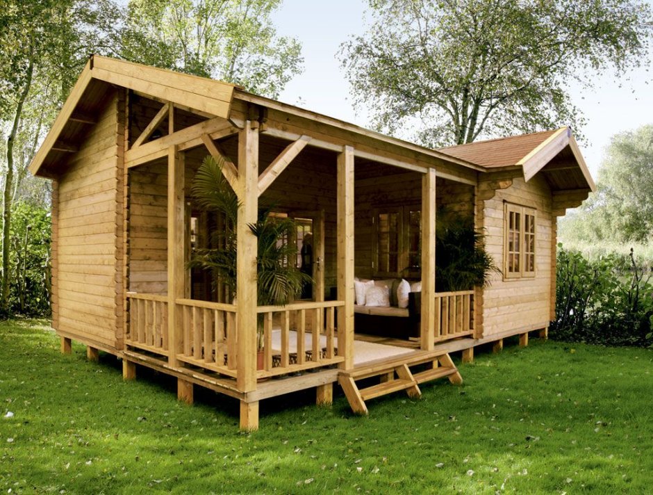 Дачный домик с верандой