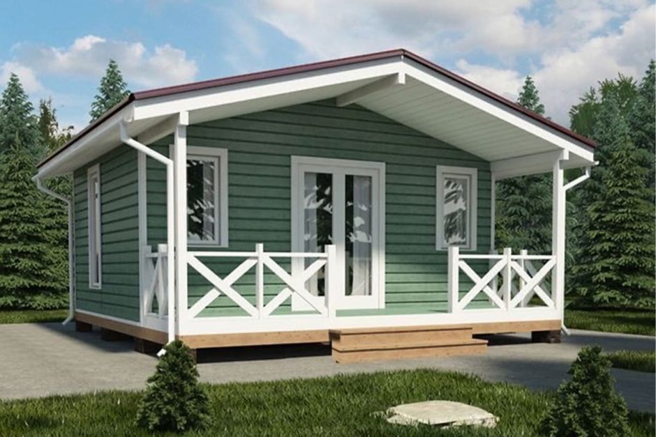 Летняя кухня с террасой