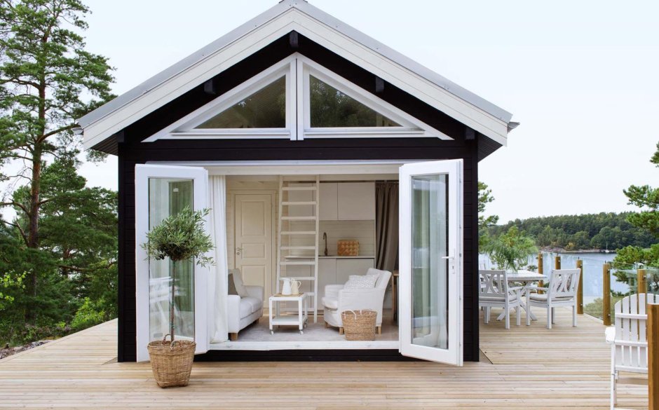 Дачный домик с верандой