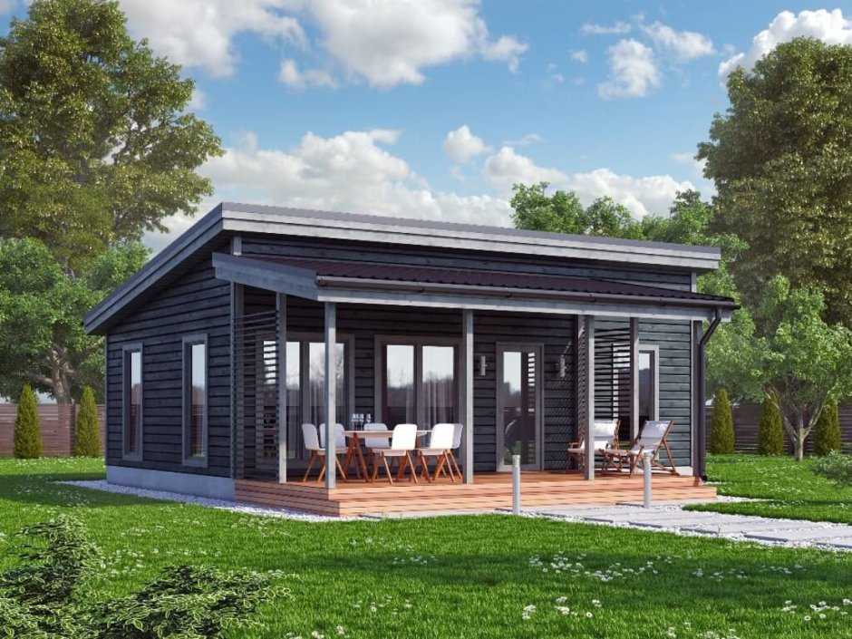 Баня с односкатной крышей проекты 4х6