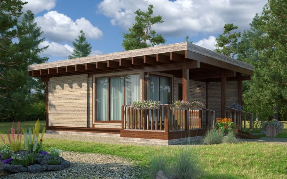 Дачный домик 6х8 одноэтажный каркасный проекты с верандой