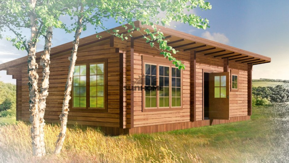 Баня из клееного бруса 4х10