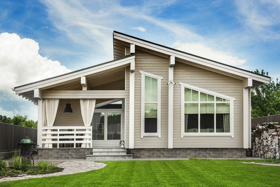 Баня с верандой из бруса с барбекю под одной крышей проекты