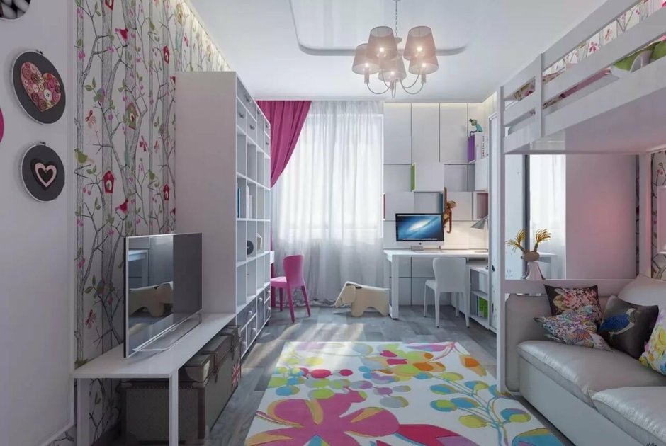 Детская комната дизайн девочке