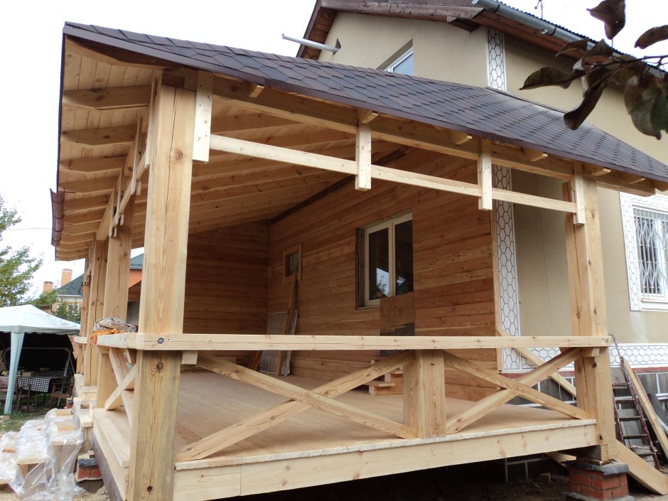 Крыша веранды