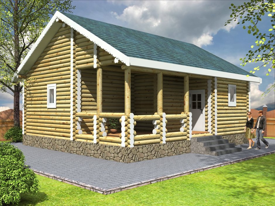 Баня с верандой под одной крышей проекты 3х5