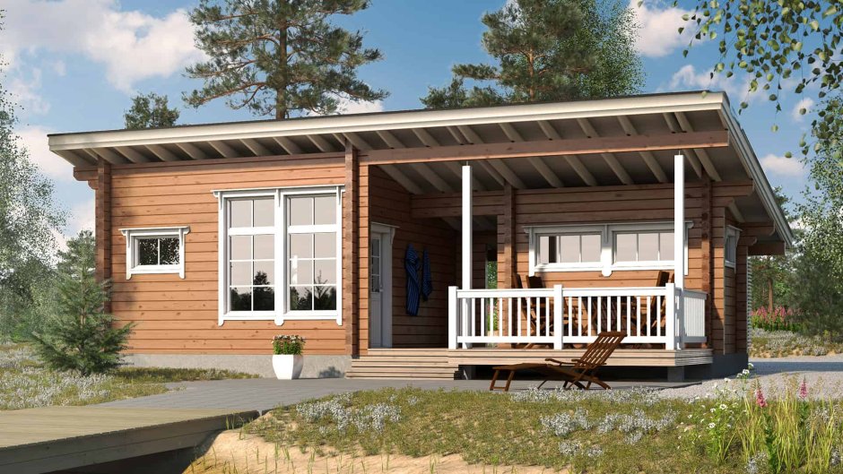 Баня 3*3 с беседкой