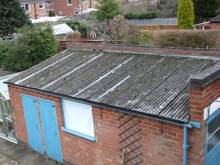 Односкатная крыша для гаража