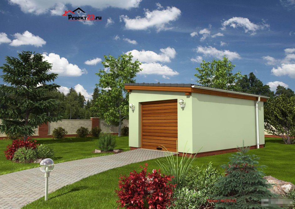 Гараж сэндвич односкатный 10x8