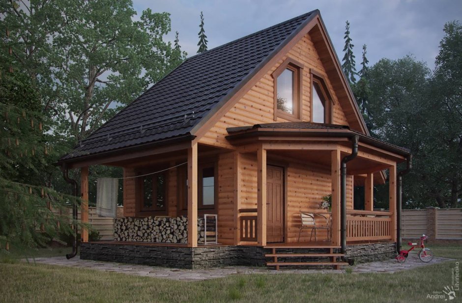 2х этажная дом баня из бруса