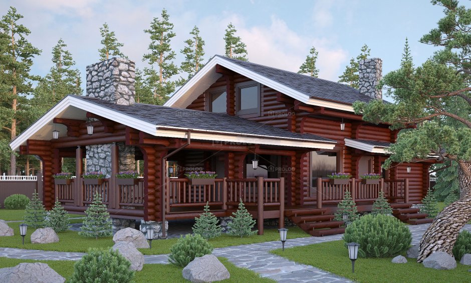 Баня с террасой и барбекю с односкатной крышей