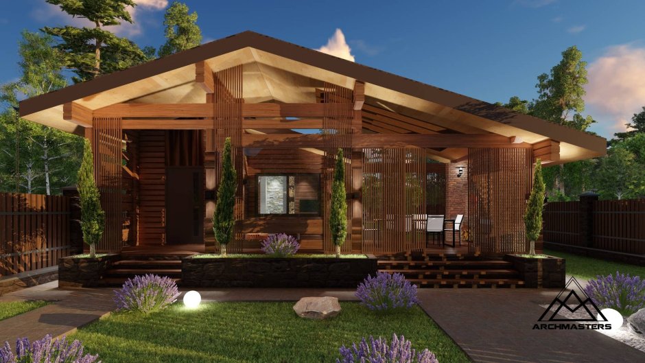 Баня гостевой дом из клееного бруса проекты