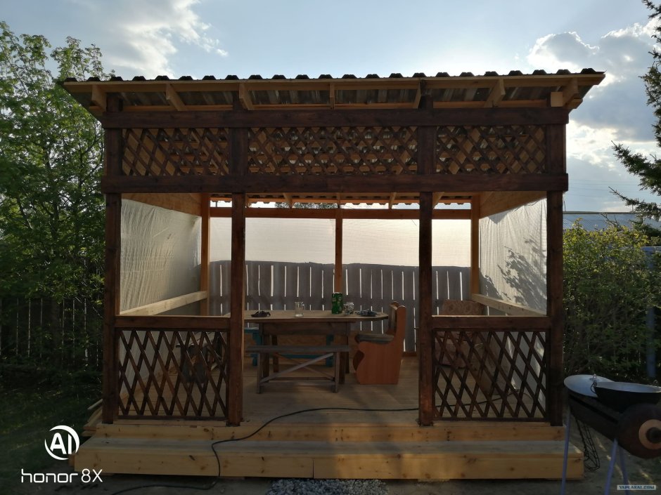 Беседка 3на5 односкатная