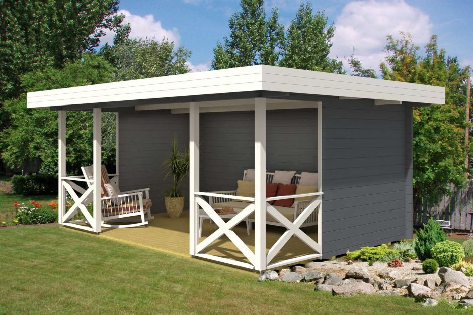 Беседка 3на5 односкатная