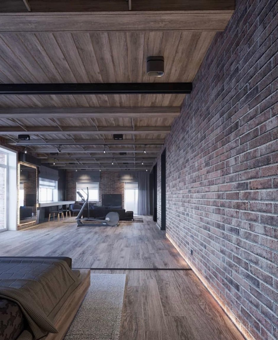 Потолок в стиле лофт индустриал