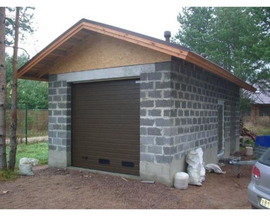 Сарай из пеноблоков 6х4