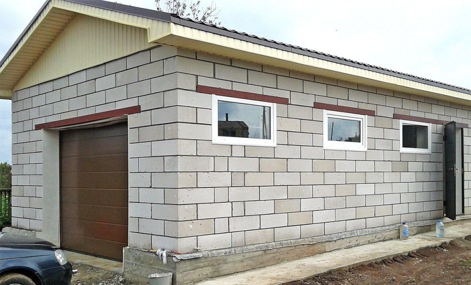 Сарай из пеноблоков 6х4 проект