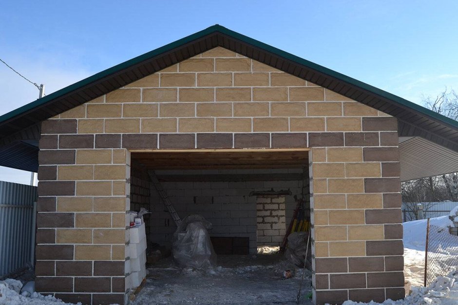 Гараж 6 на 4 из пеноблоков