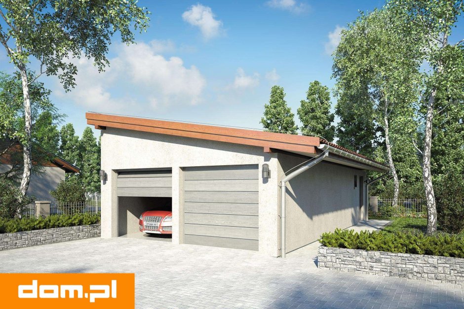 Односкатная крыша для гаража