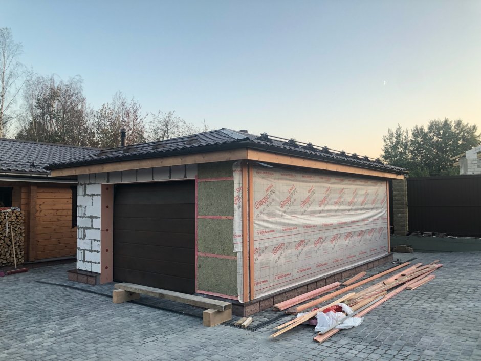 Гараж из пеноблоков