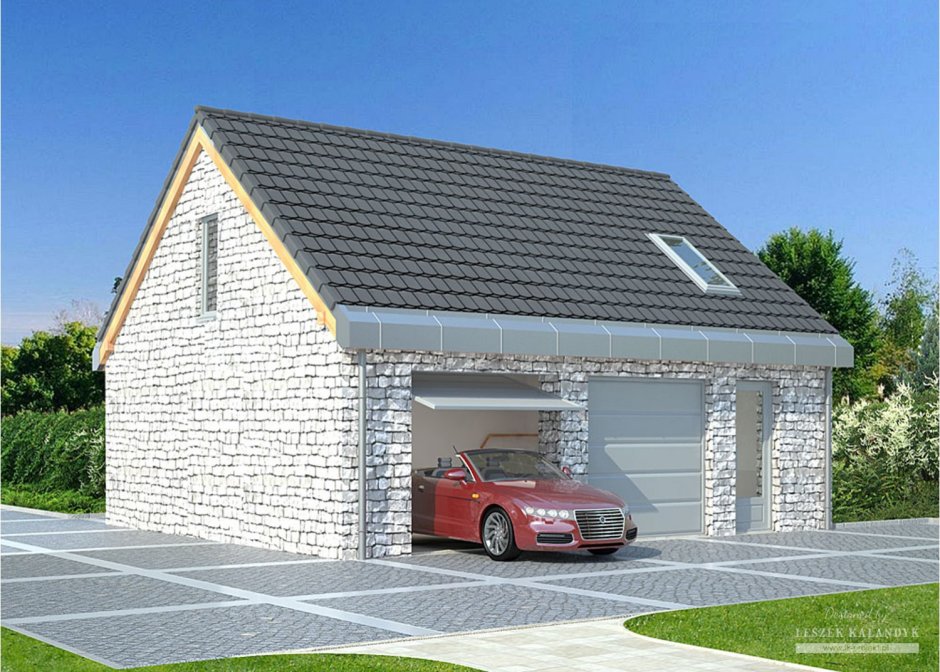 Гараж с мансардой проекты
