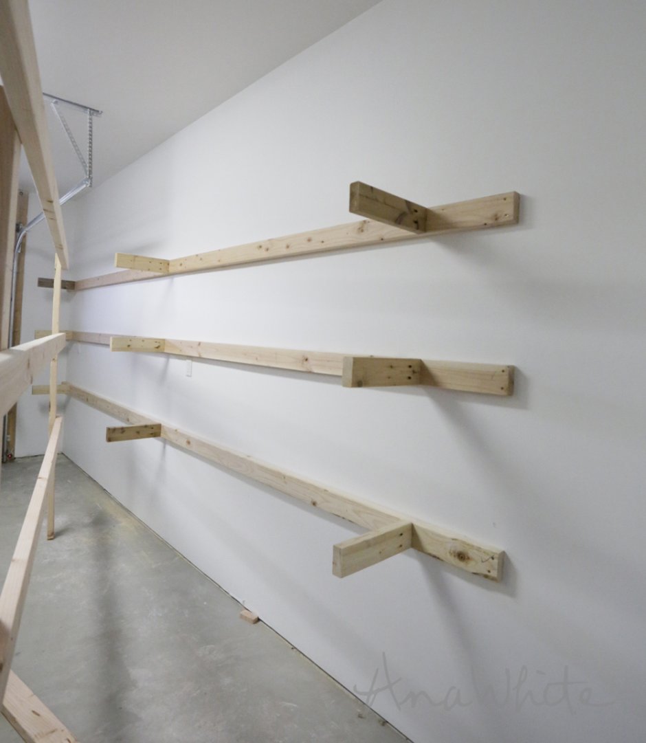Стеллаж на стену в гараж