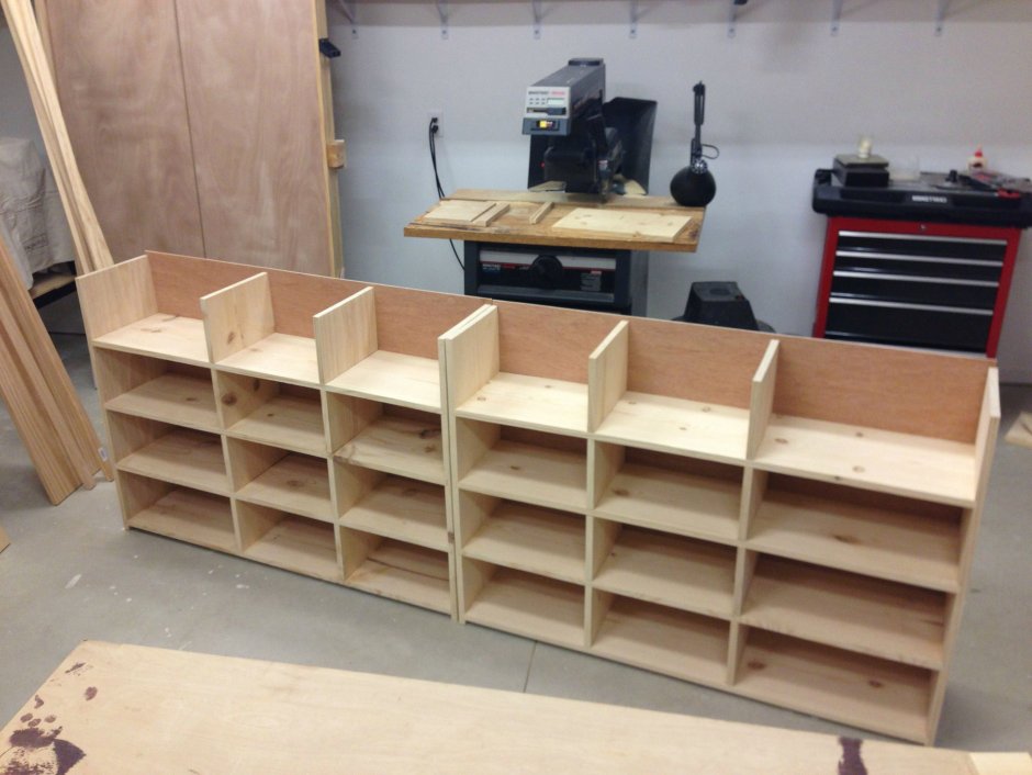 Стеллаж из ДСП В гараж