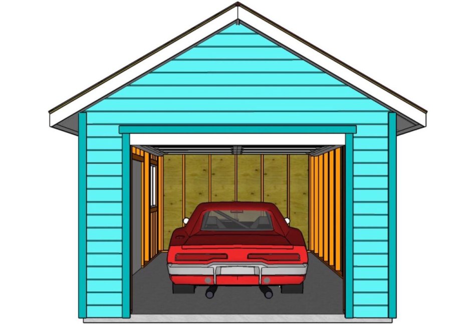 Машина в гараже