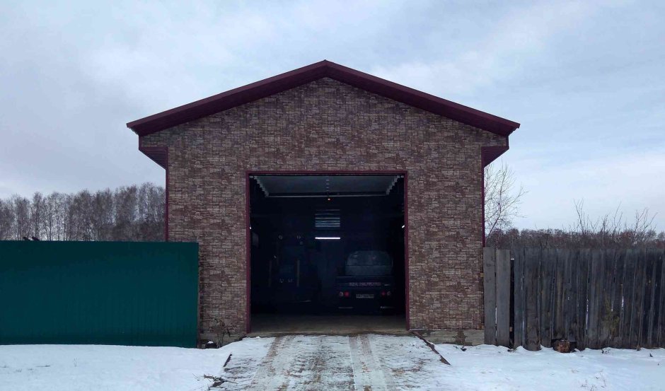 Проект гаража для трактора