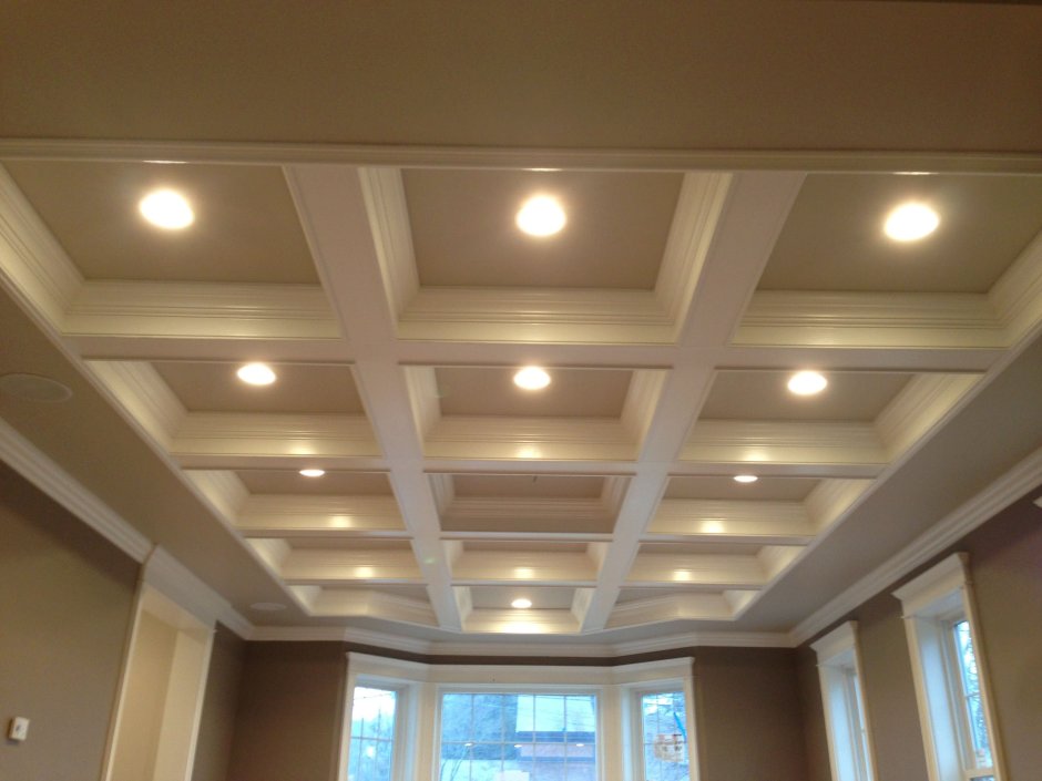 Кессонный потолок натяжной