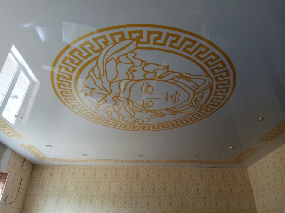 3д потолок натяжной Версаче