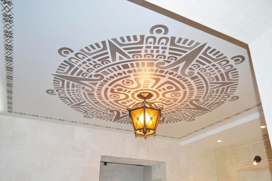 Натяжные потолки с фотопечатью Версаче