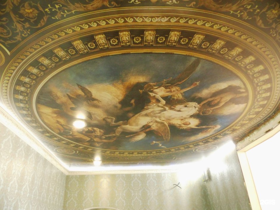 3д потолок натяжной Версаче