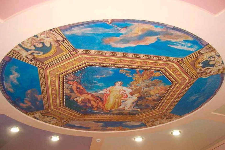 Греческие натяжные потолки