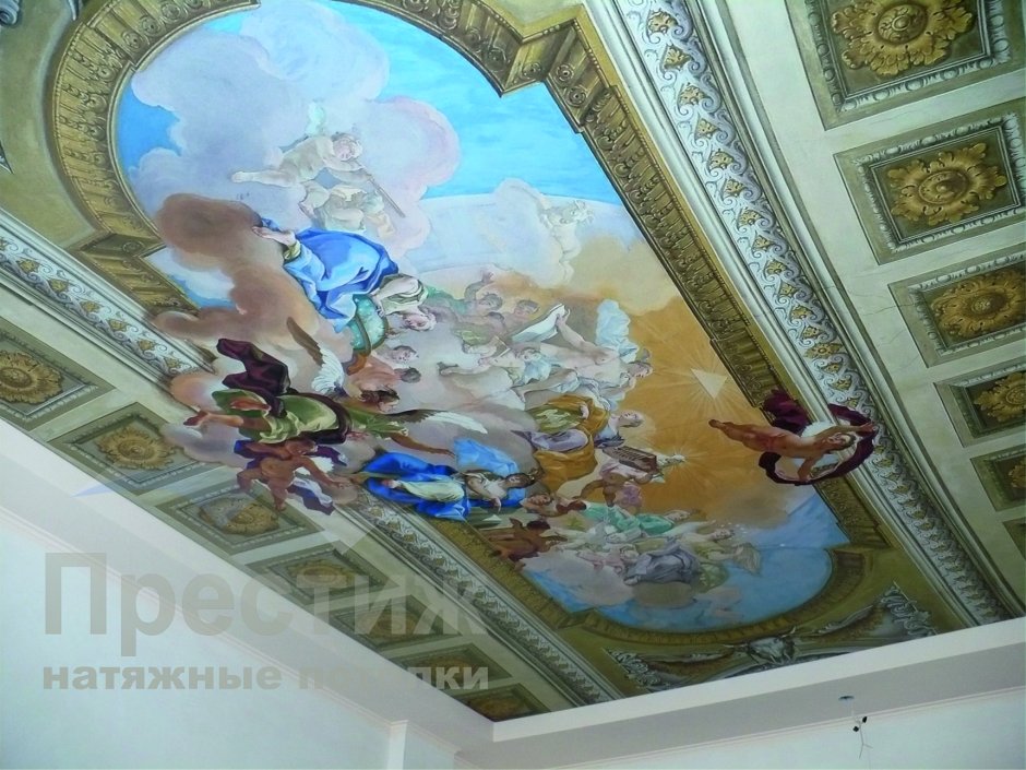 Натяжные потолки с фотопечатью Версаче
