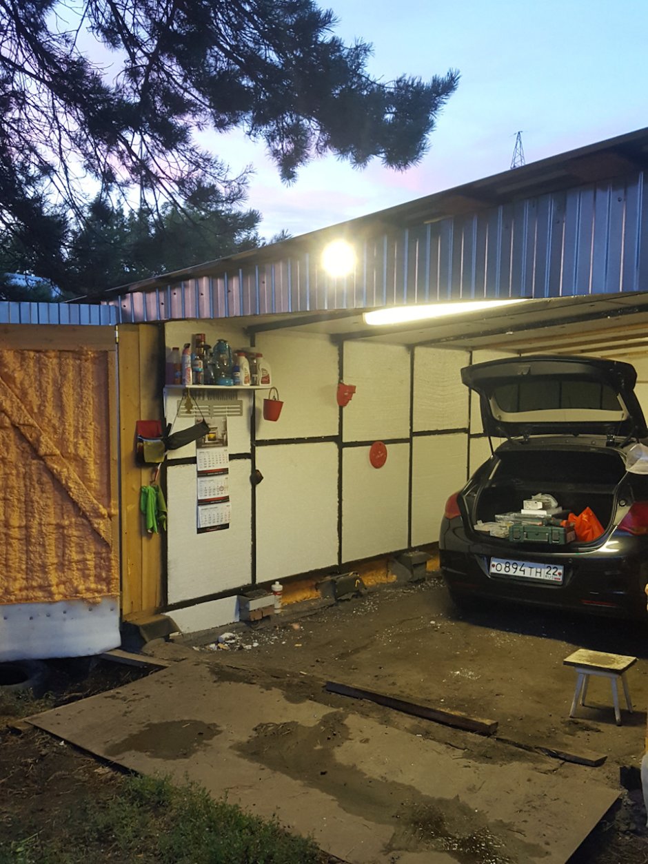 Пенопласт гараж