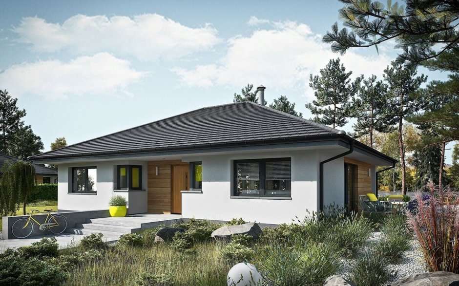 Сканди дом одноэтажный