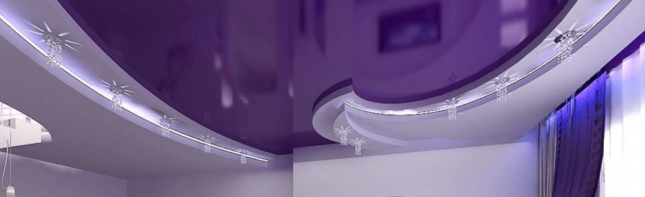 Глянцевые потолки