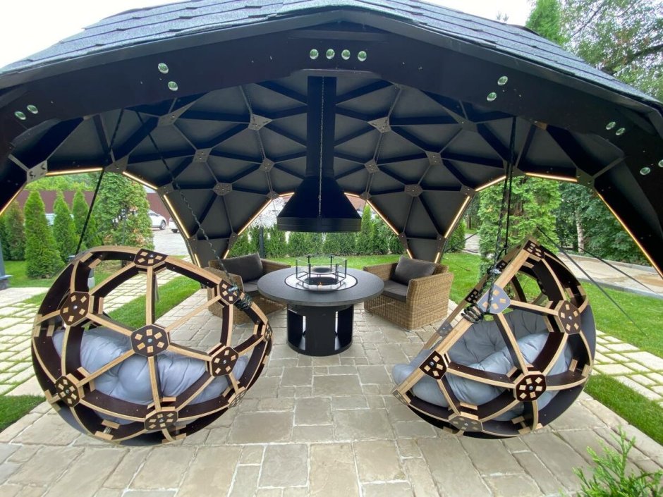 Купольная беседка своими руками