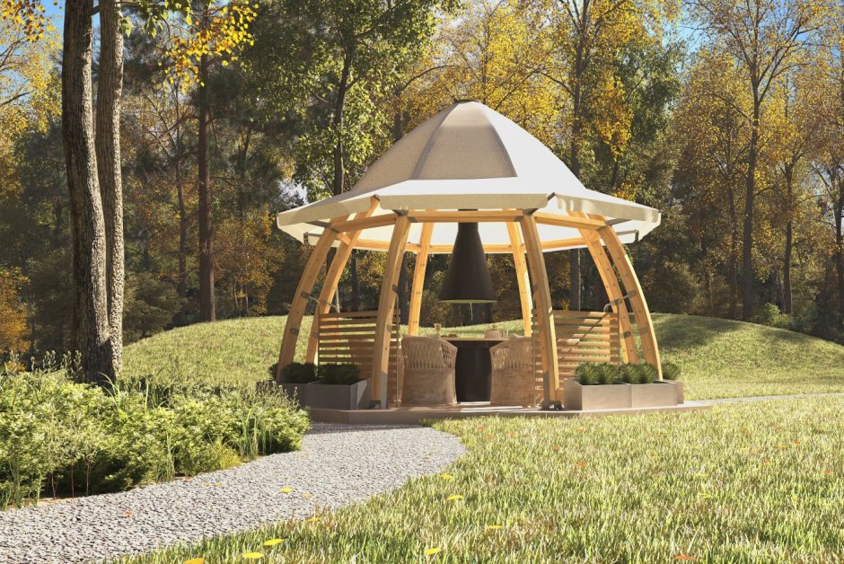 Проект беседки в классическом стиле