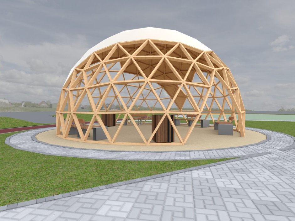 Беседка на алюминиевом основании