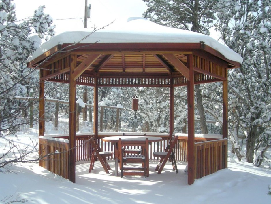 Беседка с террасой